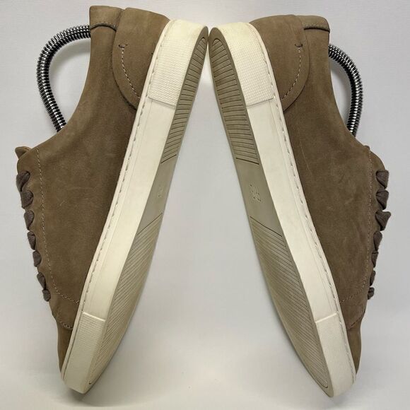 Frye Womens Ivy Low Lace Grey Italian Leather Sneakers 8M - Picture 6 of 10